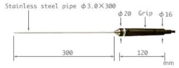 日本安立測(cè)溫儀電熱偶測(cè)溫探頭BS-31K-030-TC1-ANP