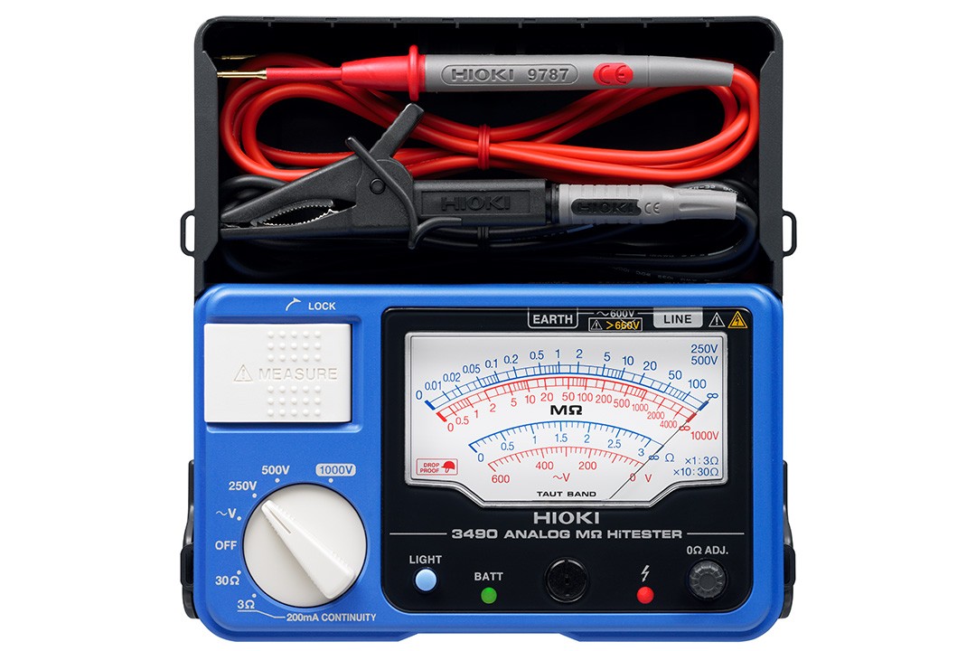 日本hioki絕緣電阻表 3490 三檔電壓量程，絕緣測試高達(dá)4000MΩ
